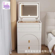 Dressing table板式家具欧美外贸卧室梳妆台凳子带储物柜子工厂批