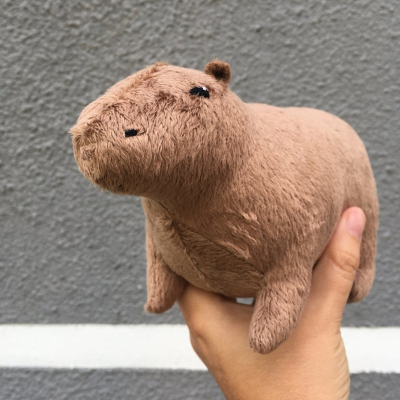 Cross-Border Hot Simulation Capybara Plush Toy Capybara Cute Water Guinea Pig Doll Children Gift Decoration