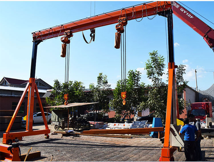 龙门架无轨电动行走龙门吊起重机械电动葫芦吊机移动式龙门吊架