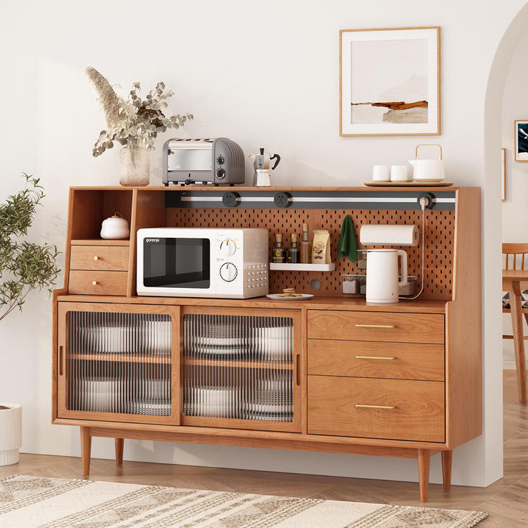 菜柜分层碗碟架置物柜出租房多层空间大柜子餐边柜铝合金厨房柜今日