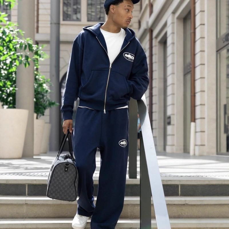 Corteiz卫衣拉链外套套装欧美UKDRIPDRILL嘻哈说唱街头