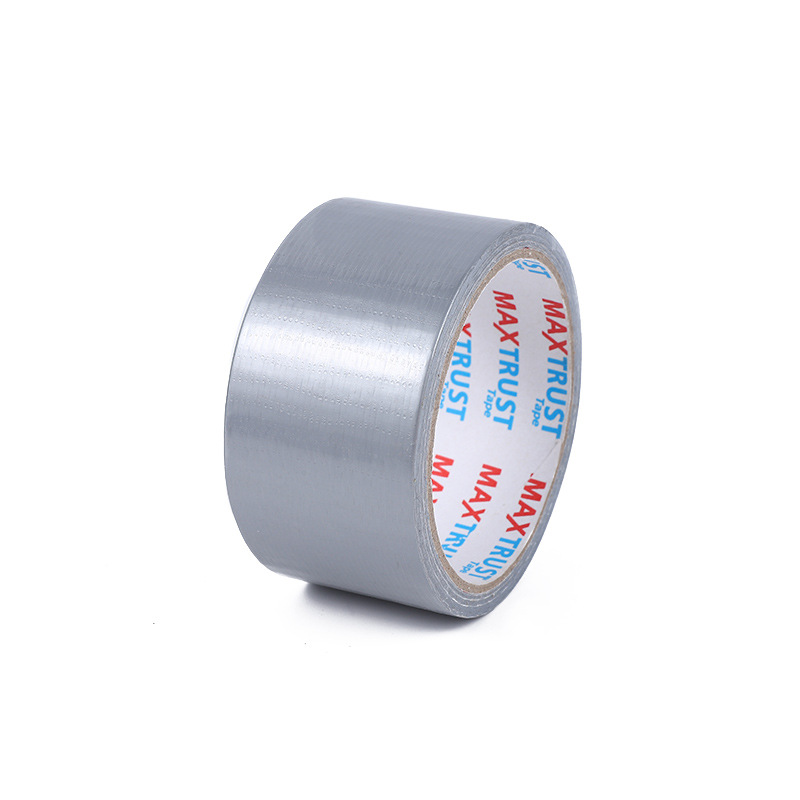 Wholesale High-Adhesive Silver Gray Single-Sided Duct Tape Easy-to-Tear Seam Edge Sealing Carpet Tape 4.8cm Wide Cloth Base