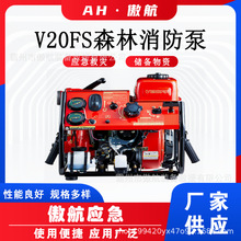 15马力手抬机动泵V20FS立式森林消防泵单级风冷二冲程离心泵