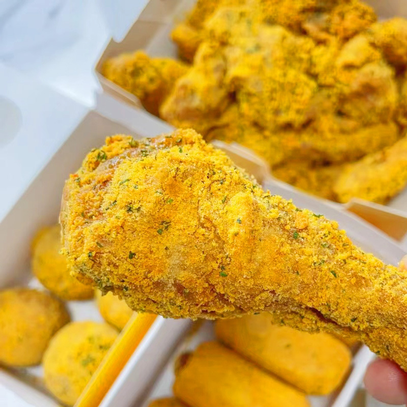 麦基斯韩式黄金咖喱芝士撒粉500g韩式炸鸡撒料炸鸡店小吃蘸粉bhc