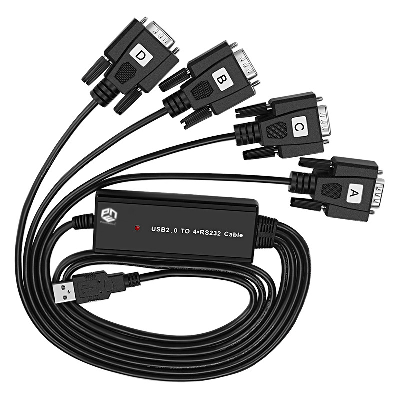 ftdi chip usb rs232 转4串口db9 rs232通用一扡四com串口线-阿里巴巴