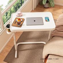 床边桌子可移动宿舍小桌子简易电脑桌卧室书桌家用学生懒人升降桌