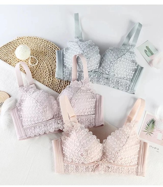 乳胶内衣女士小胸专用无钢圈3114高端女士收副乳小胸聚拢胸罩bra