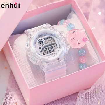 手表女表儿童6-12岁风设计森系学院风运动夜光日系少女一件批发