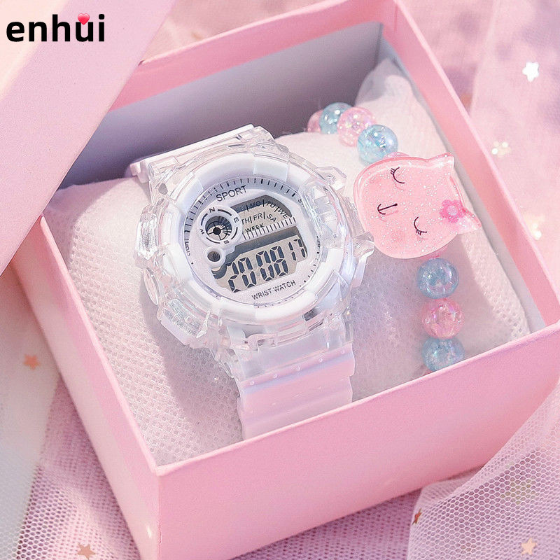 手表女表儿童6-12岁风设计森系学院风运动夜光日系少女一件批发