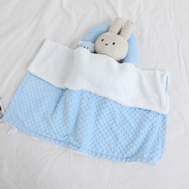 Baby Beanie Blanket Baby Comforter Blanket Pillow Suit Children Double Layer Cover Blanket Airable Cover Newborn Blanket Cover Blanket