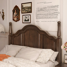 网红简美风乡村美式实木床现代简约复古法式床双人床轻奢婚床卧室