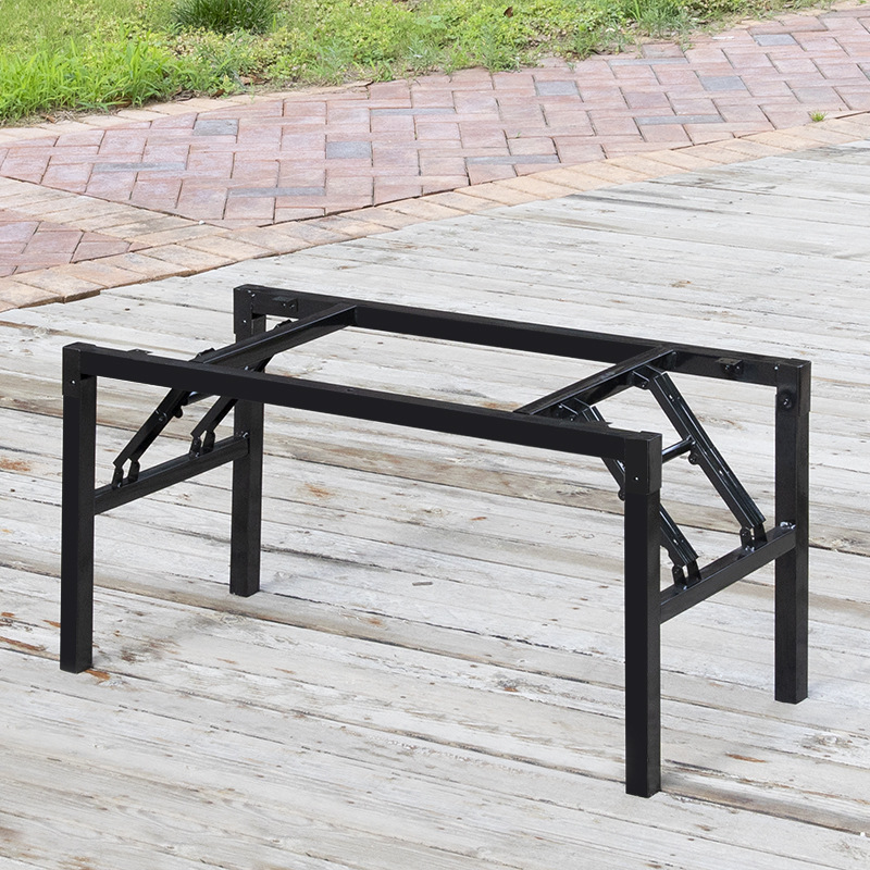 长方形折叠架子 铁桌腿支架 金属餐桌脚桌架茶几架子桌子腿桌脚架