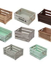 复古木箱木框实木收纳箱陈列超市展示木筐长方形木条箱红酒箱