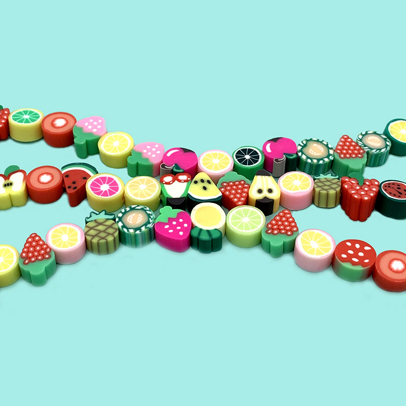 Hot DIY Polymer Clay Accessories Polymer Clay Fruit Slice Beads Polymer Clay Bracelet Necklace Small Accessories Source Direct Supply