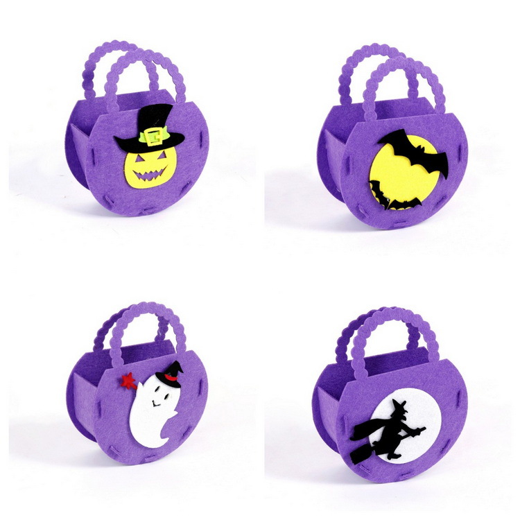Halloween Handbag Nonwoven Fabric Bag Ghost Festival Children's Gift Candy Bag Halloween Props Supplies Wholesale