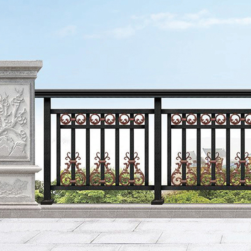 建筑铝艺护栏铝合金阳台护栏焊接别墅小区园艺家用栏杆厂家直供