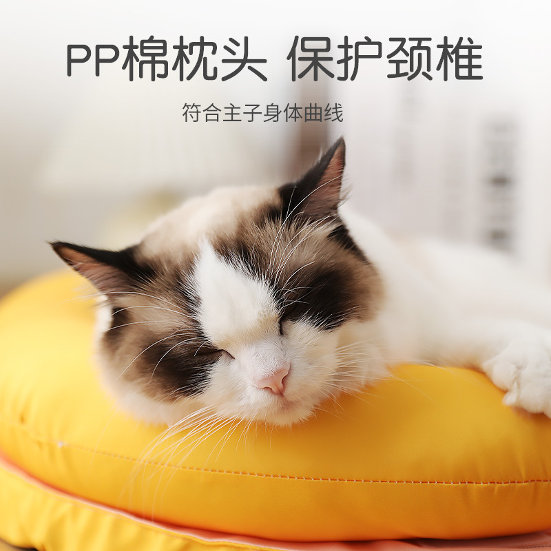 New Pet Ice Mat Summer Dogs and Cats Ice Silk Nest Creative Ice Sucker Nest Non-Stick Fur Protection Cervical Pillow Kennel