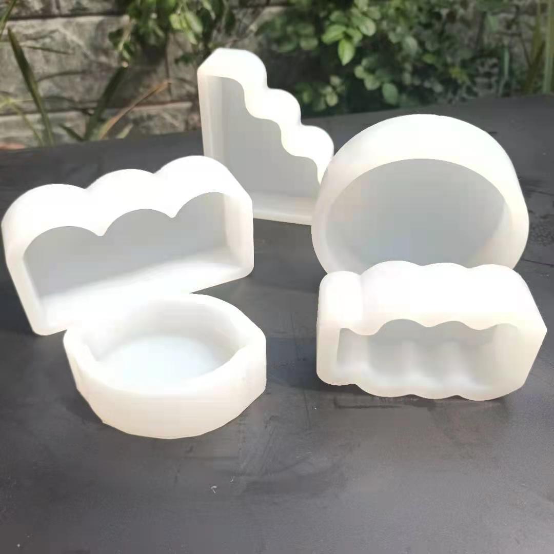 手工创意形状蜡烛硅胶模具家居摆件简易风格蜡烛diy材料现货批发