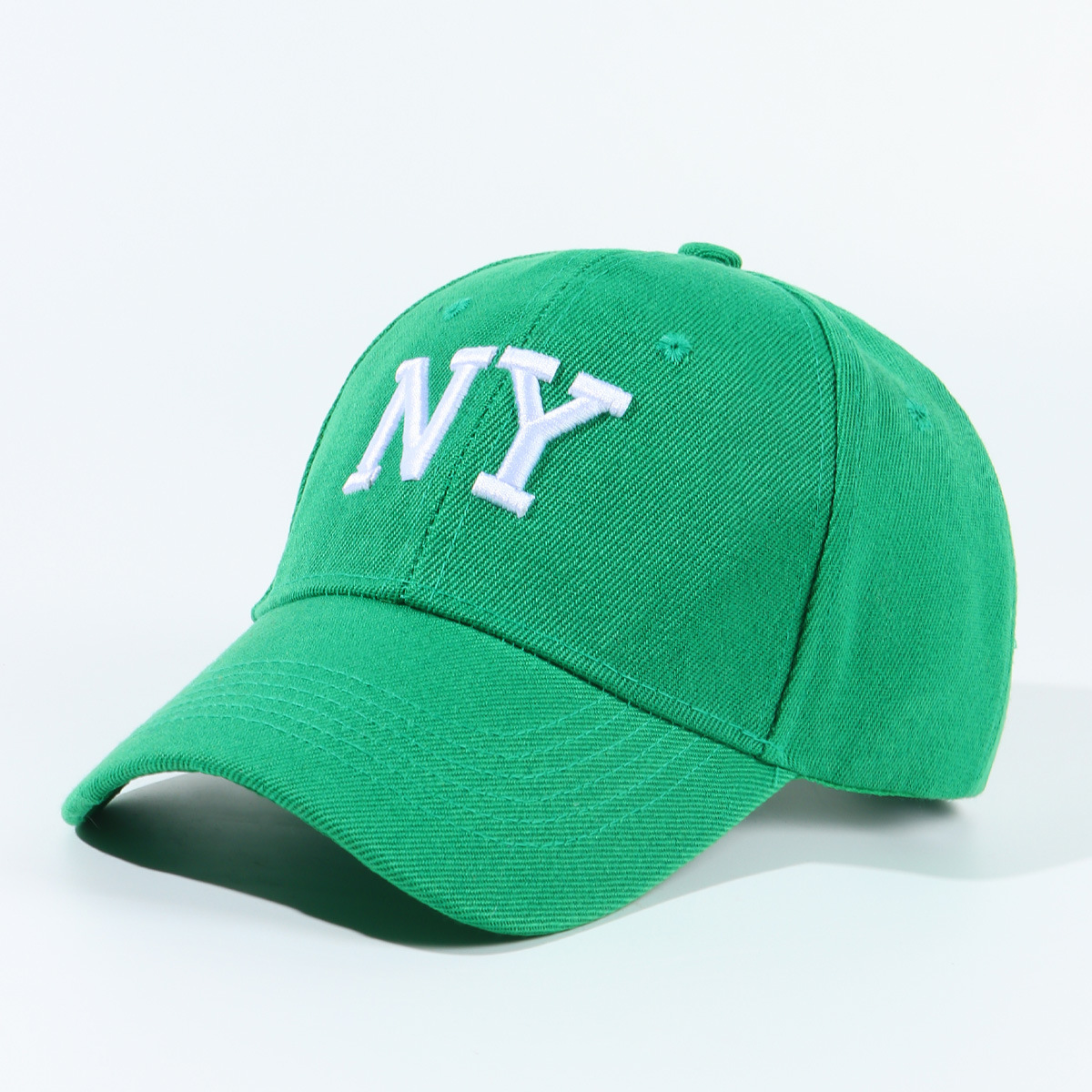 Exclusive for Cross-Border Ny Solid Color Letter Embroidery Adult Baseball Cap Outdoor Sun-Shade Sun Protection All-Match Men and Women Baseball Cap Women