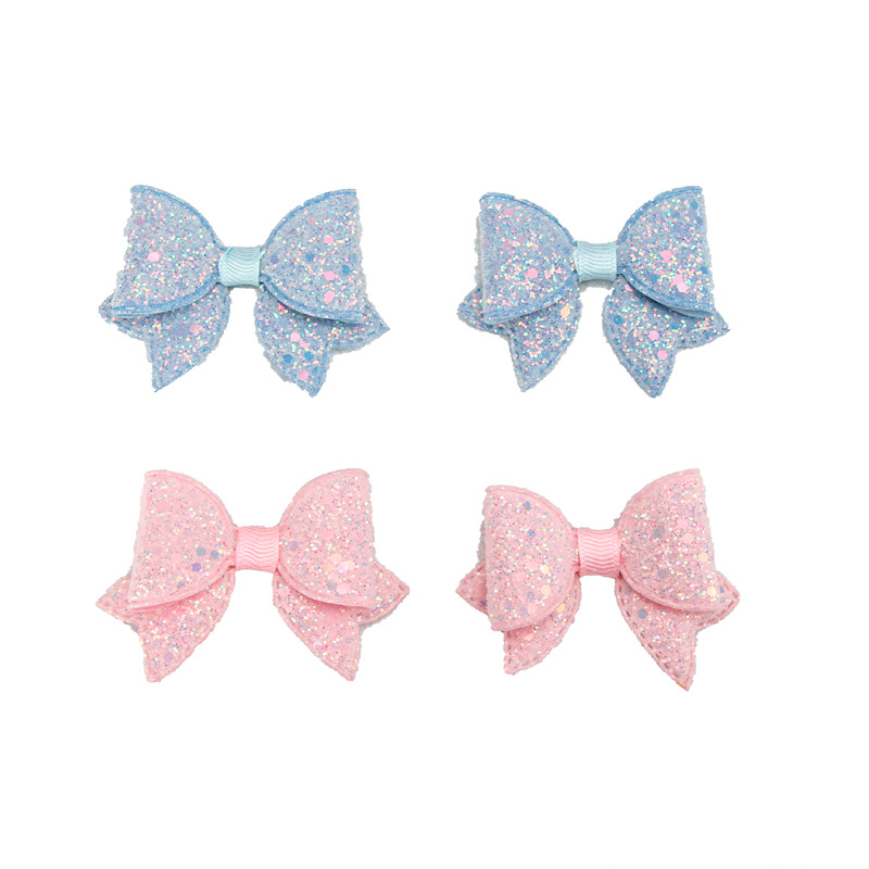 Korean Style Cute Bowknot Children Princess Elsa Bowknot Hair Accessories Frozen Suit Material Headdress Flower