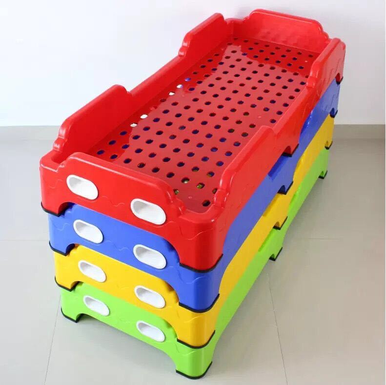 幼儿园小床儿童塑料床小孩床宝宝午睡专用床早教中心午休叠叠床