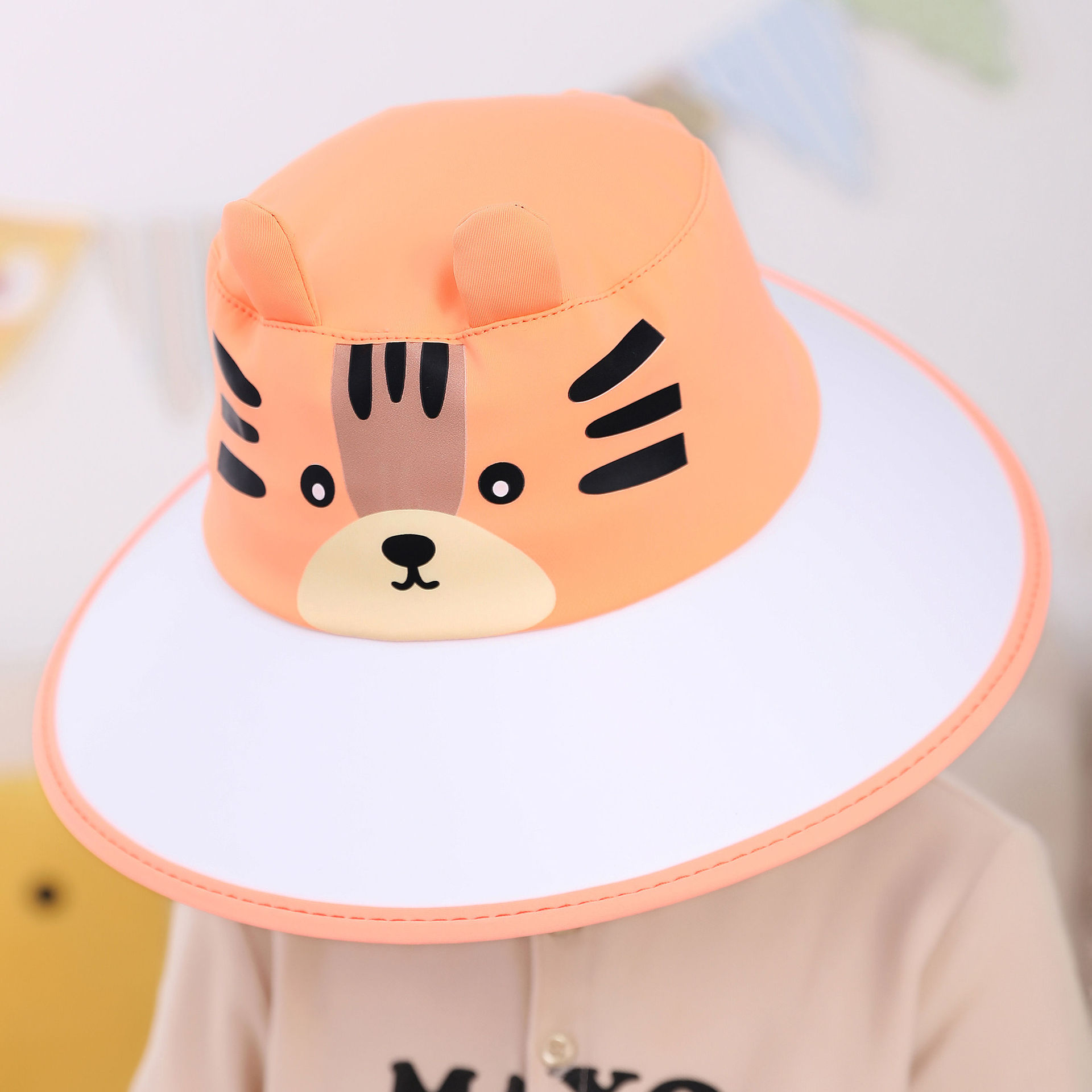 春秋卡通宝宝帽子婴儿太阳帽男女儿童婴幼儿渔夫帽夏天遮阳帽防晒