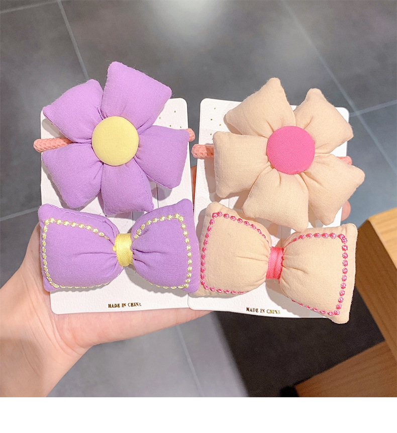 儿童大花朵头绳女扎马尾小女孩发绳不伤发皮筋可爱女童发饰发圈