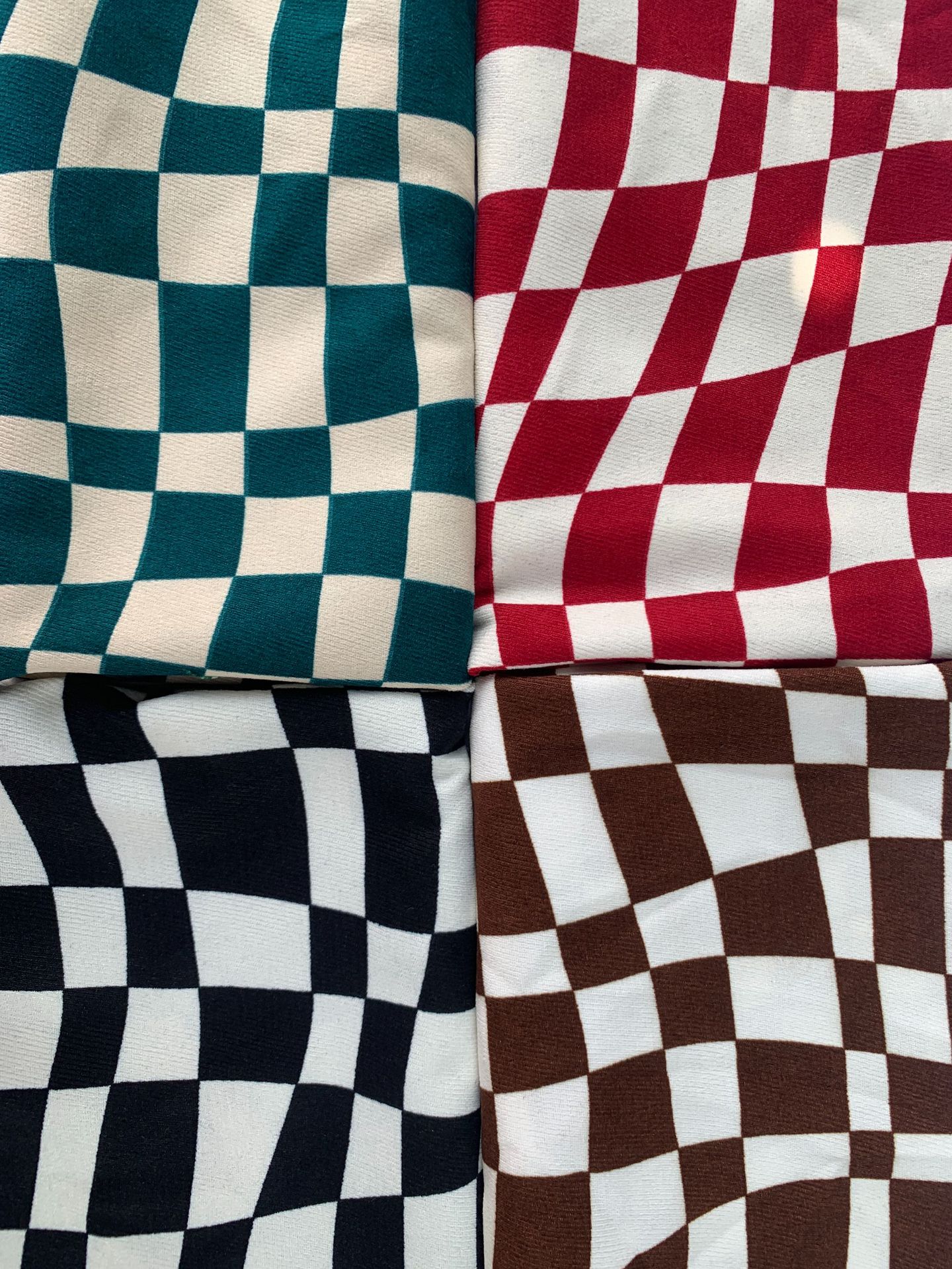 不规则棋盘格斜纹磨毛2021秋冬款时尚印花连衣裙休闲服装饰布