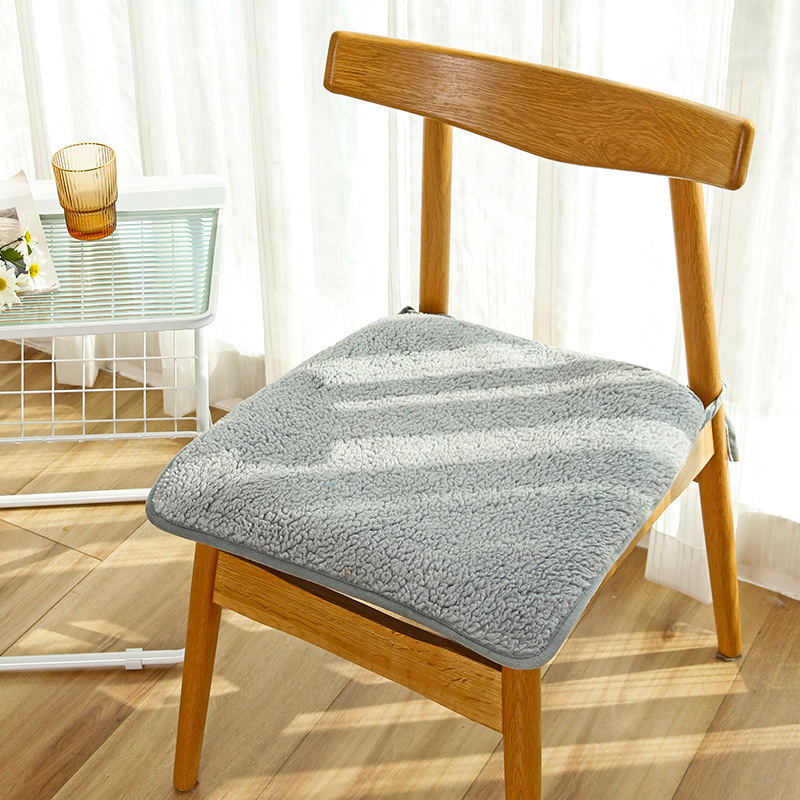 Plush Cushion Winter Chair Cushion Office Long-Sitting Seat Cushion Dining Chair Stool Cushion Shoe Changing Stool Butt Seat Cushion Chair Cushion