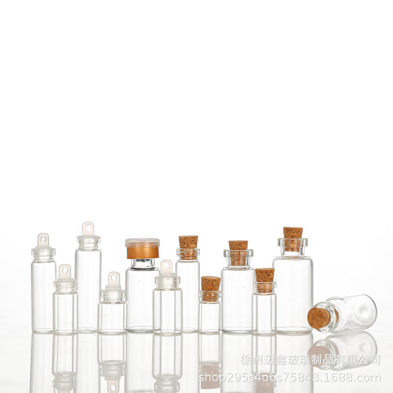 定制迷你卡口管制瓶西林瓶木塞玻璃沉香丸分装瓶虫草瓶藏红花瓶