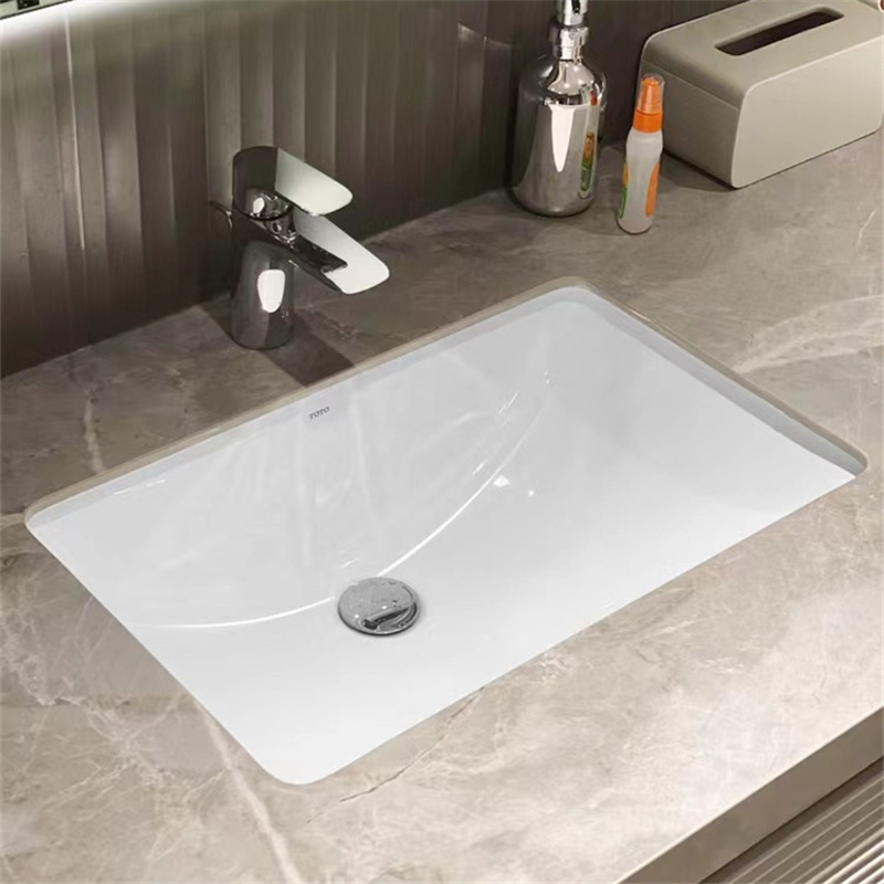 Toto Drop-in Sink Lw596rb/1535b/1536b Embedded Zhijie Ceramic Square Washbasin Wash Basin
