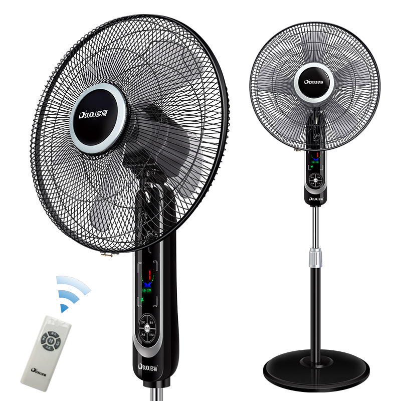 多丽电风扇家用落地风扇五叶大风力宿舍办公室工业遥控风扇落地扇