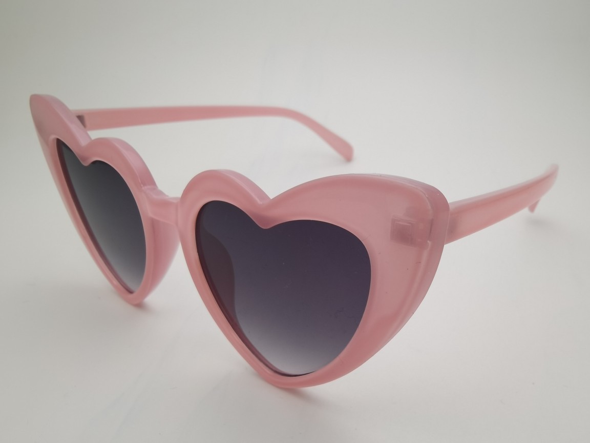 新款儿童太阳镜 爱心儿童眼镜 果冻色派对爱心墨镜支持定制logo