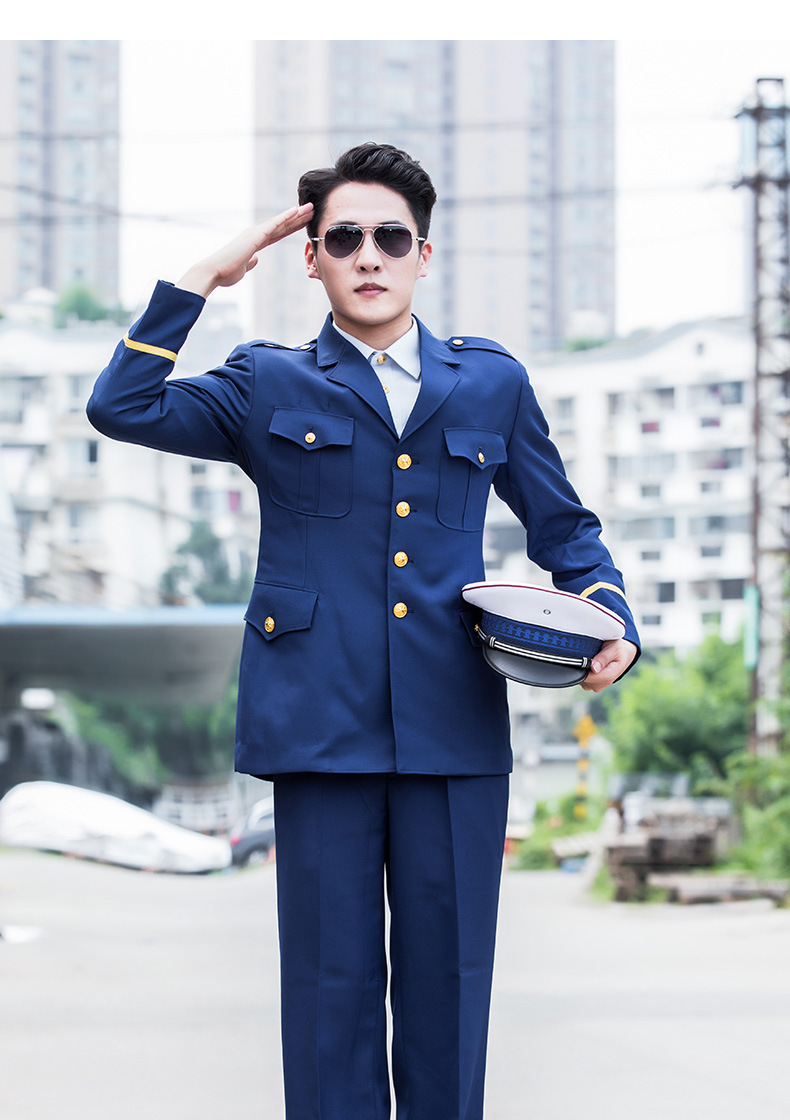 消防春秋常服制服衬衣夏常服短袖衬衣消防救援蓝色衬衣