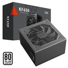 超频三KF650 黑色台式机电源额定650W主机电源非模组白牌认证