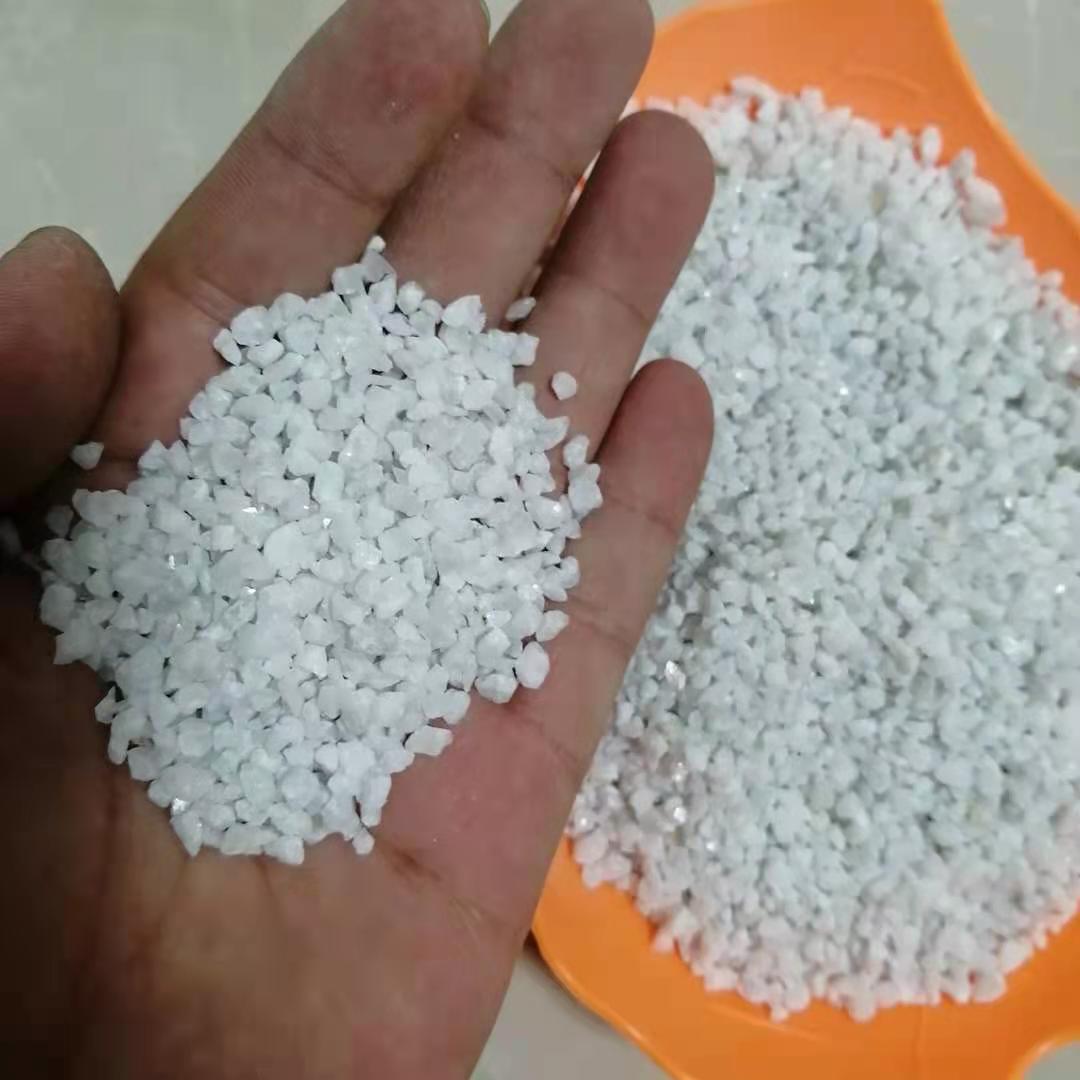 厂家供应 雪花白石英砂 高尔夫球场儿童娱乐白色沙子真石漆涂料砂