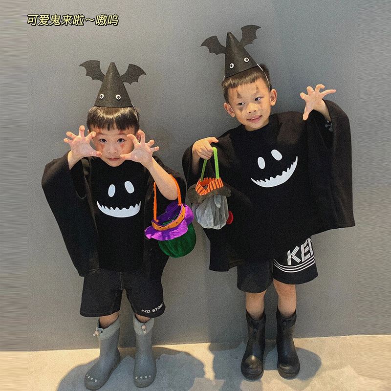 万圣节cos服儿童服装男童装扮服饰幽灵女衣服幼儿园披风斗篷套装