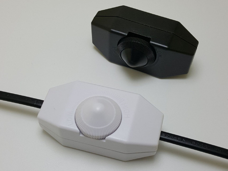 美规线上调光开关台灯线上旋钮微调开关led手动无极调光器