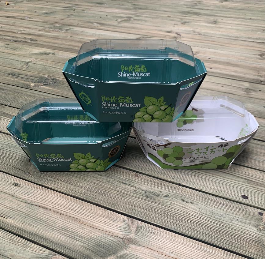 通用托盘葡萄装青提晴王玫瑰精品网套船盒包装盒塑料香印单串阳光