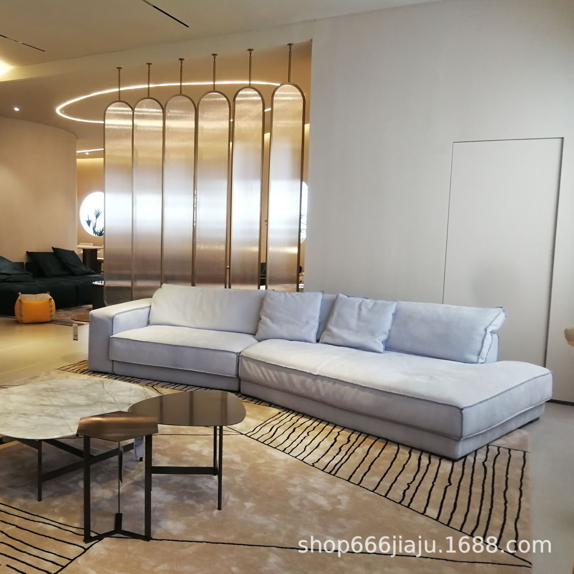 佛山工厂意大利轻奢极简网红异型转角名奢国际baster布达佩斯沙发