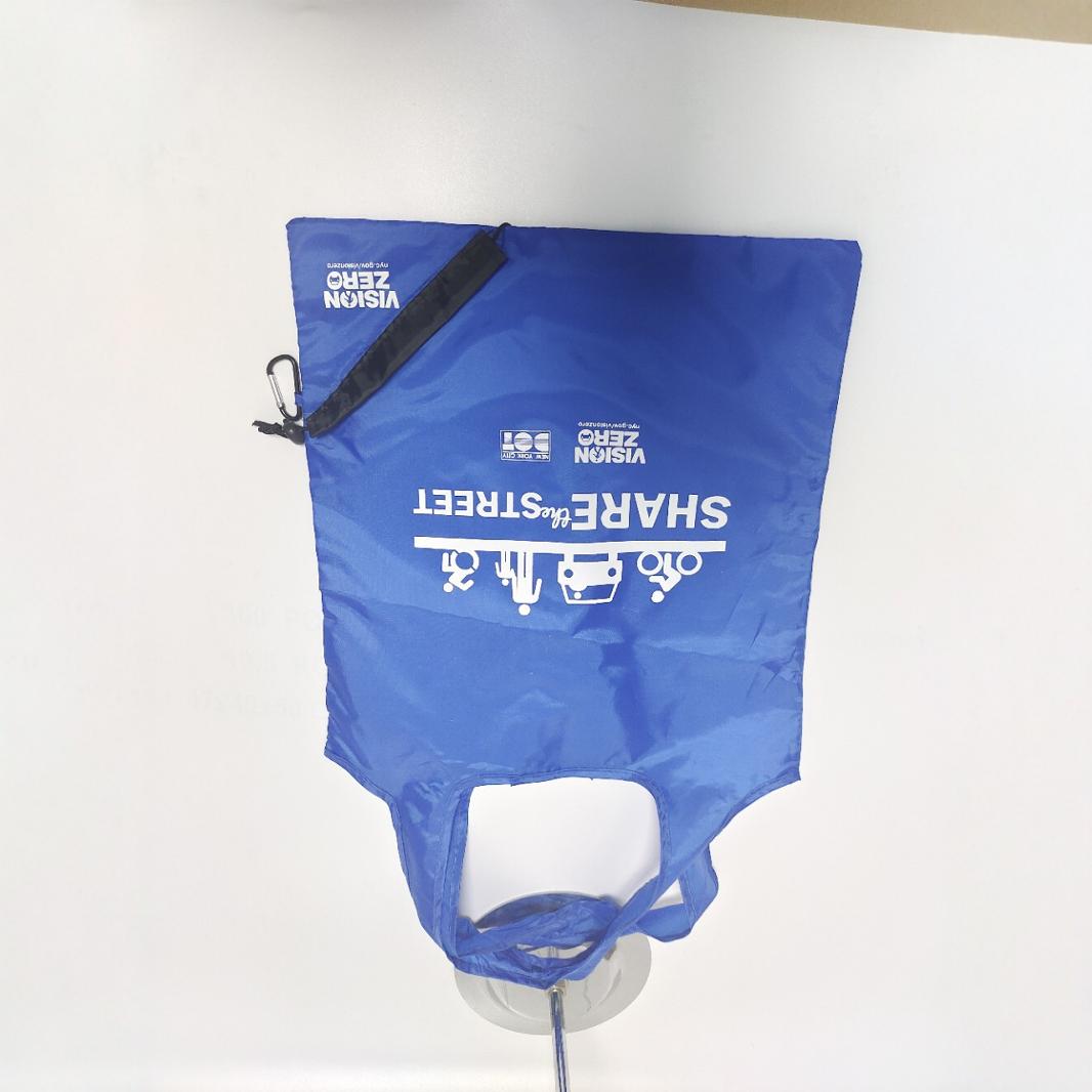 厂家生产190t涤纶背心袋购物袋折叠购物袋促销袋礼品宣传收纳袋