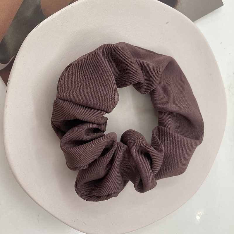 秋冬色系~软糯针织布料纯色大肠发圈莫兰迪发绳日韩气质少女发饰
