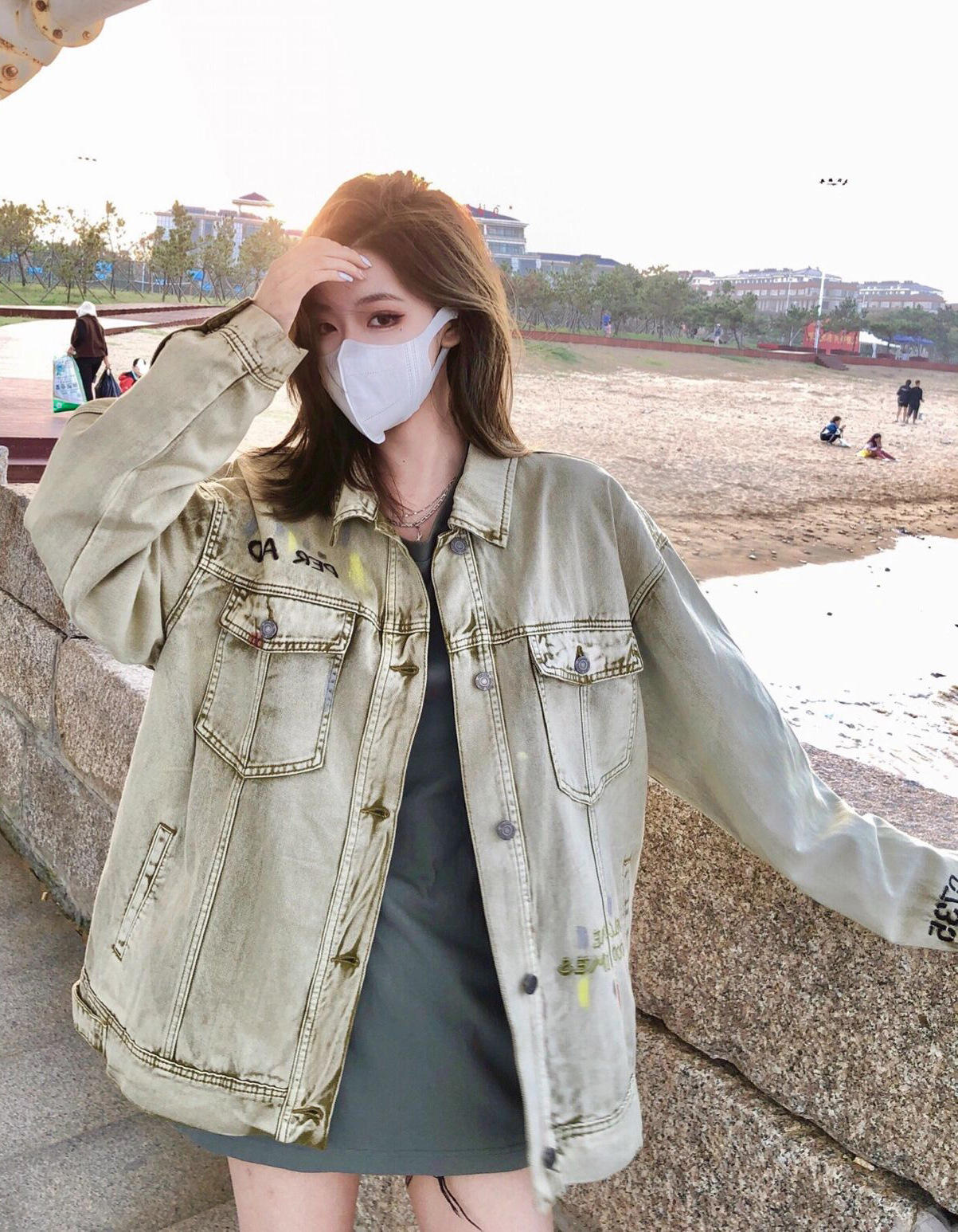 泫雅风牛仔外套女设计感小众春秋韩版宽松美式复古夹克上衣ins潮