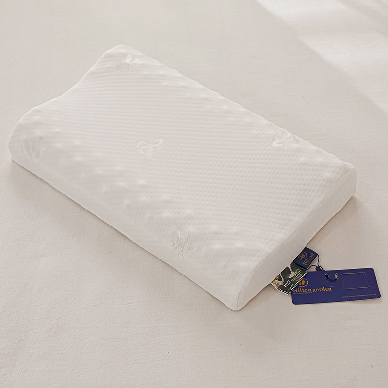 厂家批发希尔顿乳胶枕天然乳胶枕头护颈成人枕芯礼品直播团购代发