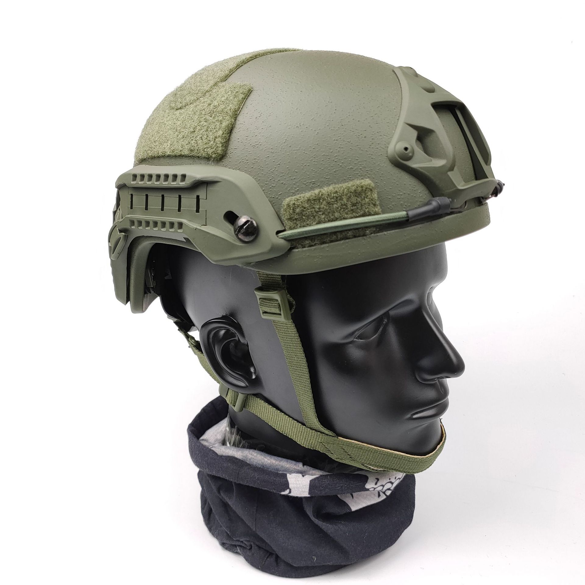 fast玻璃钢战术头盔1.5kg防暴抗摔抗砸虎斑冬夏季军迷部队训练盔