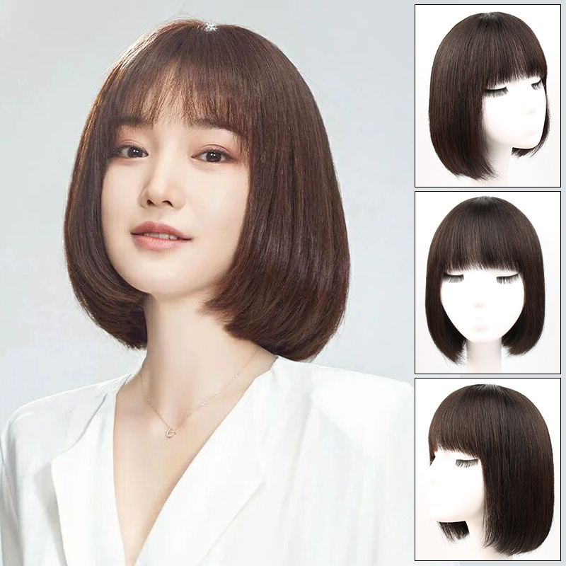 0成交0个相似同款18网红假发女长发空气刘海全头套式韩式气质减龄发型