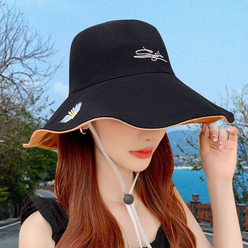 New Fisherman Hat Women's Spring Sunlight Blocker for Summer Beach Korean Style Outdoor Casual Riding All-Matching Sun Hat