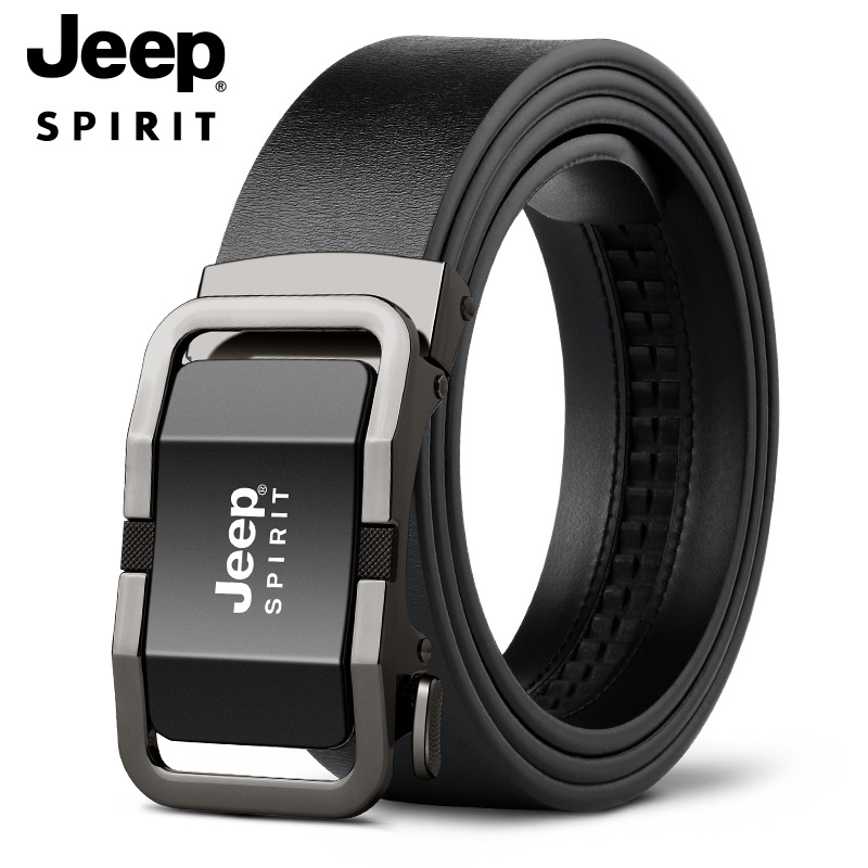 jeep正品新款男士腰带时尚自动扣商务休闲百搭款裤带t0612-阿里巴巴