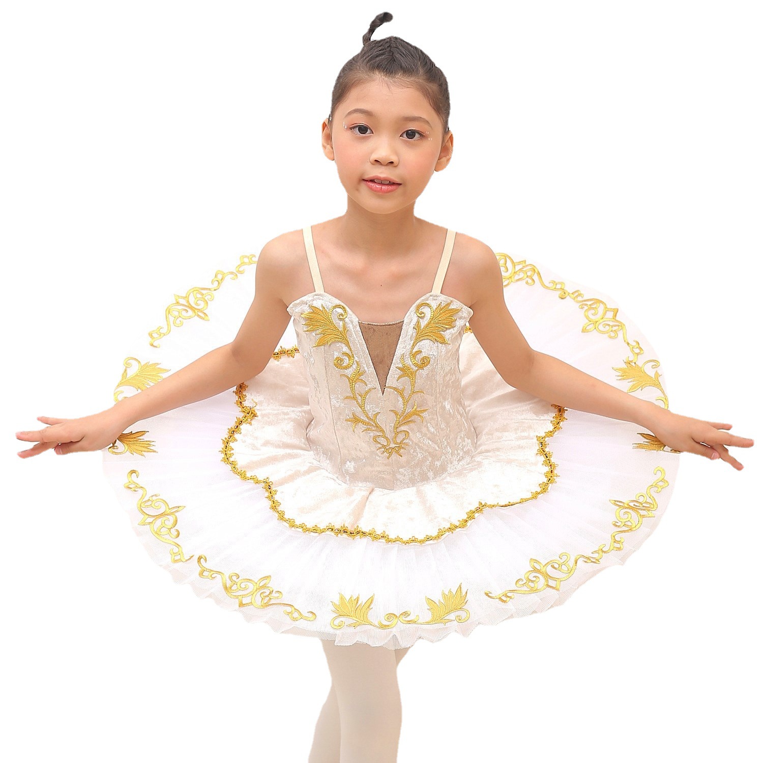 香槟白专业芭蕾tutu芭蕾舞台比赛表演服装经典芭蕾蓬蓬裙外销