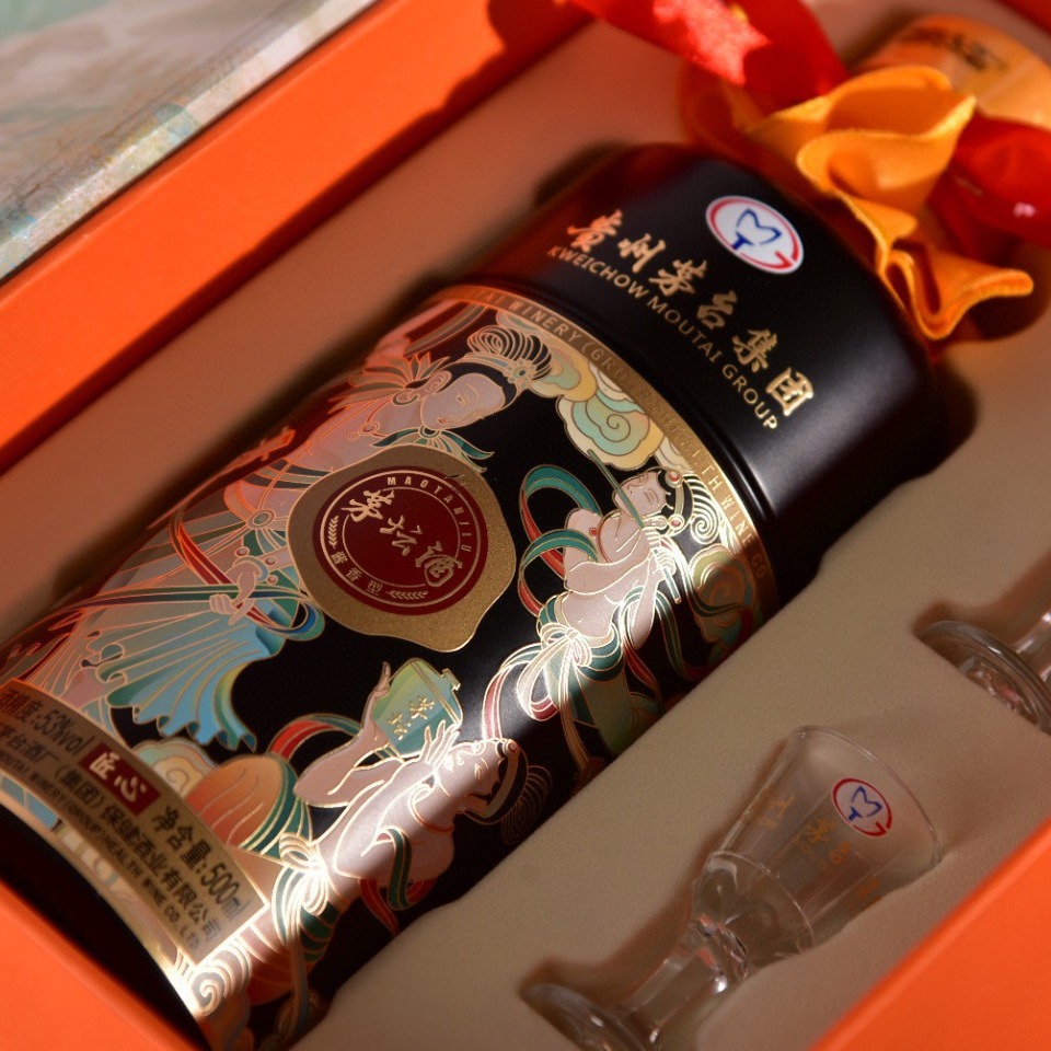 茅坛酒匠心 53度酱香型 飞天仙女图礼盒 500ml*6瓶 整箱代发批发